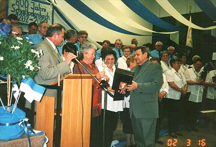 Jubil&auml;umswein f&uuml;r Frau Ingrid Schuster