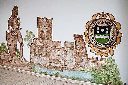 Wandmalerei in der Sickingerhalle