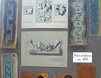 Malerschablonen um 1900