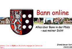 Homepage &uuml;ber die Gemeinde Bann