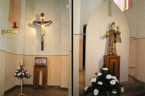 Die Seitenalt&auml;re in der St. Laurentiuskirche Schallodenbach